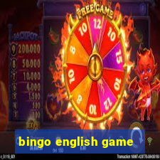 bingo english game