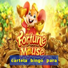 cartela bingo para cha de cozinha imprimir gratis