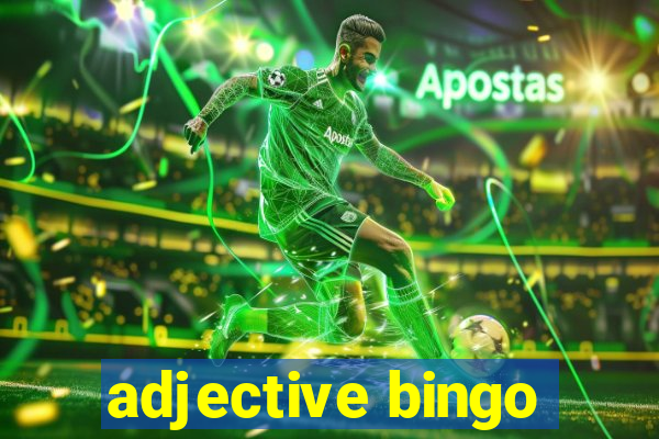 adjective bingo