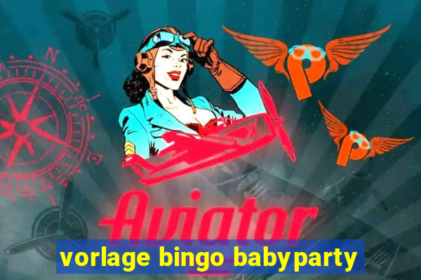 vorlage bingo babyparty