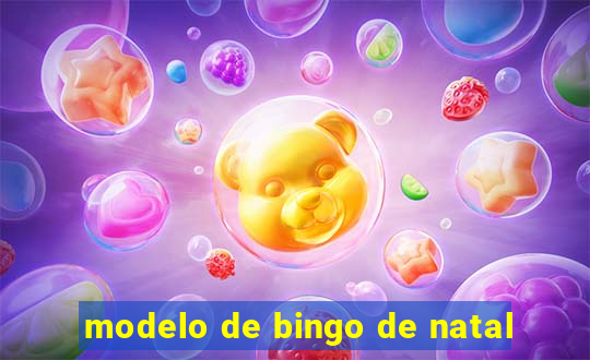 modelo de bingo de natal