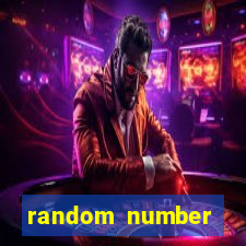 random number generator bingo