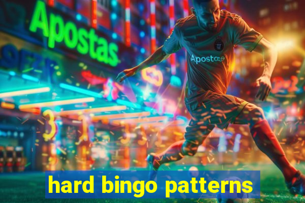 hard bingo patterns