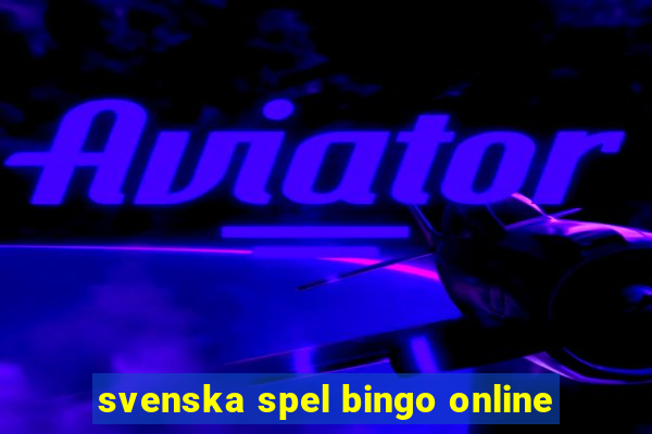 svenska spel bingo online