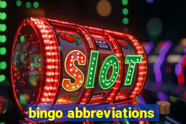 bingo abbreviations