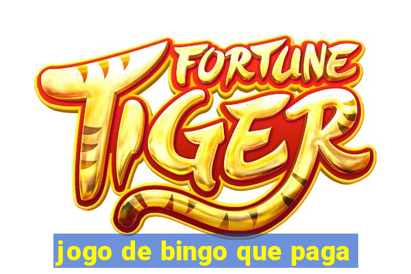 jogo de bingo que paga