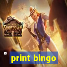 print bingo