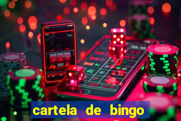 cartela de bingo cha de panela