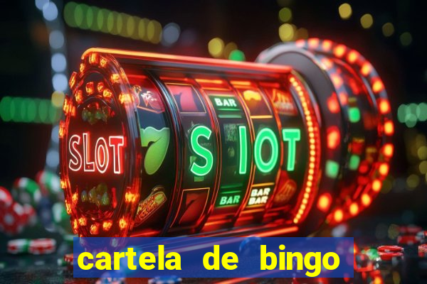 cartela de bingo cha de panela