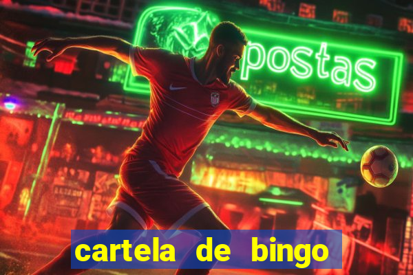 cartela de bingo cha de panela