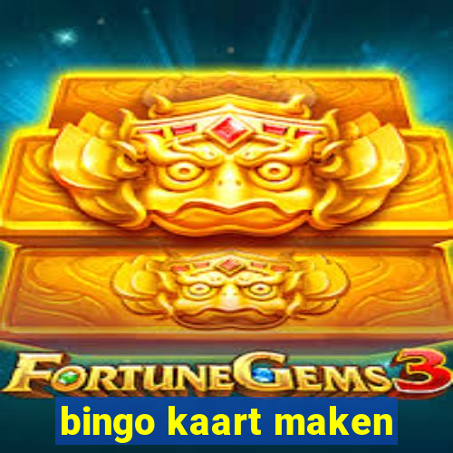 bingo kaart maken