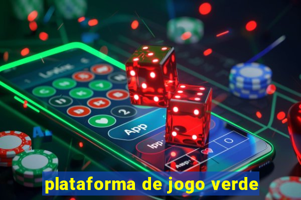 plataforma de jogo verde