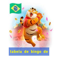 tabela de bingo de 1 a 100