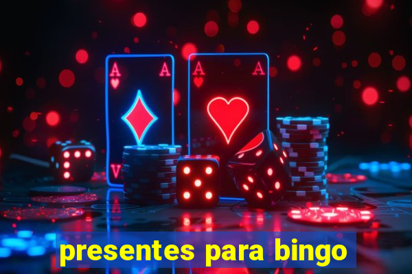 presentes para bingo