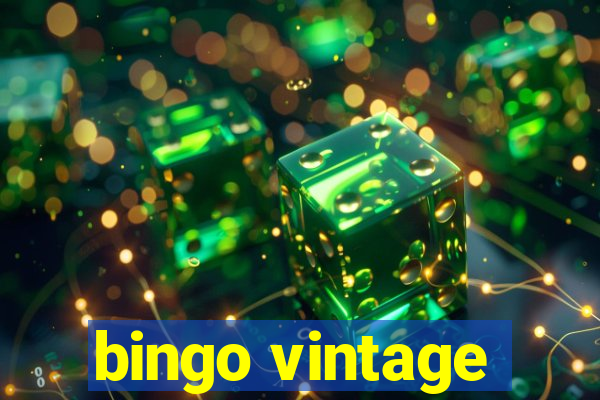 bingo vintage